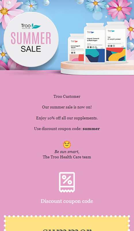 Summer Sale email campaign